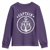 Captain Papa Youth Sweatshirt Lake Sailor Boating