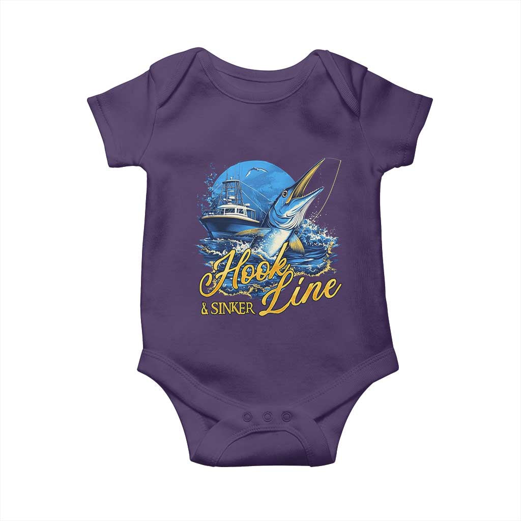 Fishing Boat Baby Onesie Hook Line and Sinker