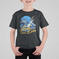 Fishing Boat T Shirt For Kid Hook Line and Sinker
