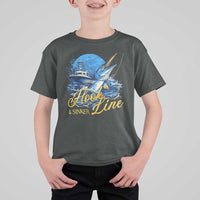 Fishing Boat T Shirt For Kid Hook Line and Sinker