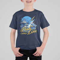 Fishing Boat T Shirt For Kid Hook Line and Sinker