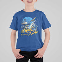 Fishing Boat T Shirt For Kid Hook Line and Sinker