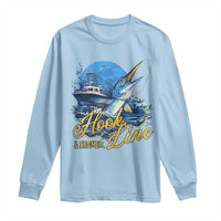 Fishing Boat Long Sleeve Shirt Hook Line and Sinker