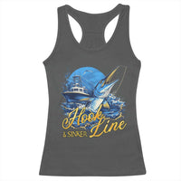 Fishing Boat Racerback Tank Top Hook Line and Sinker