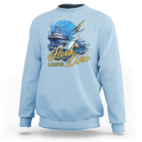 Fishing Boat Sweatshirt Hook Line and Sinker