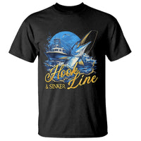 Fishing Boat T Shirt Hook Line and Sinker