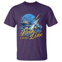 Fishing Boat T Shirt Hook Line and Sinker