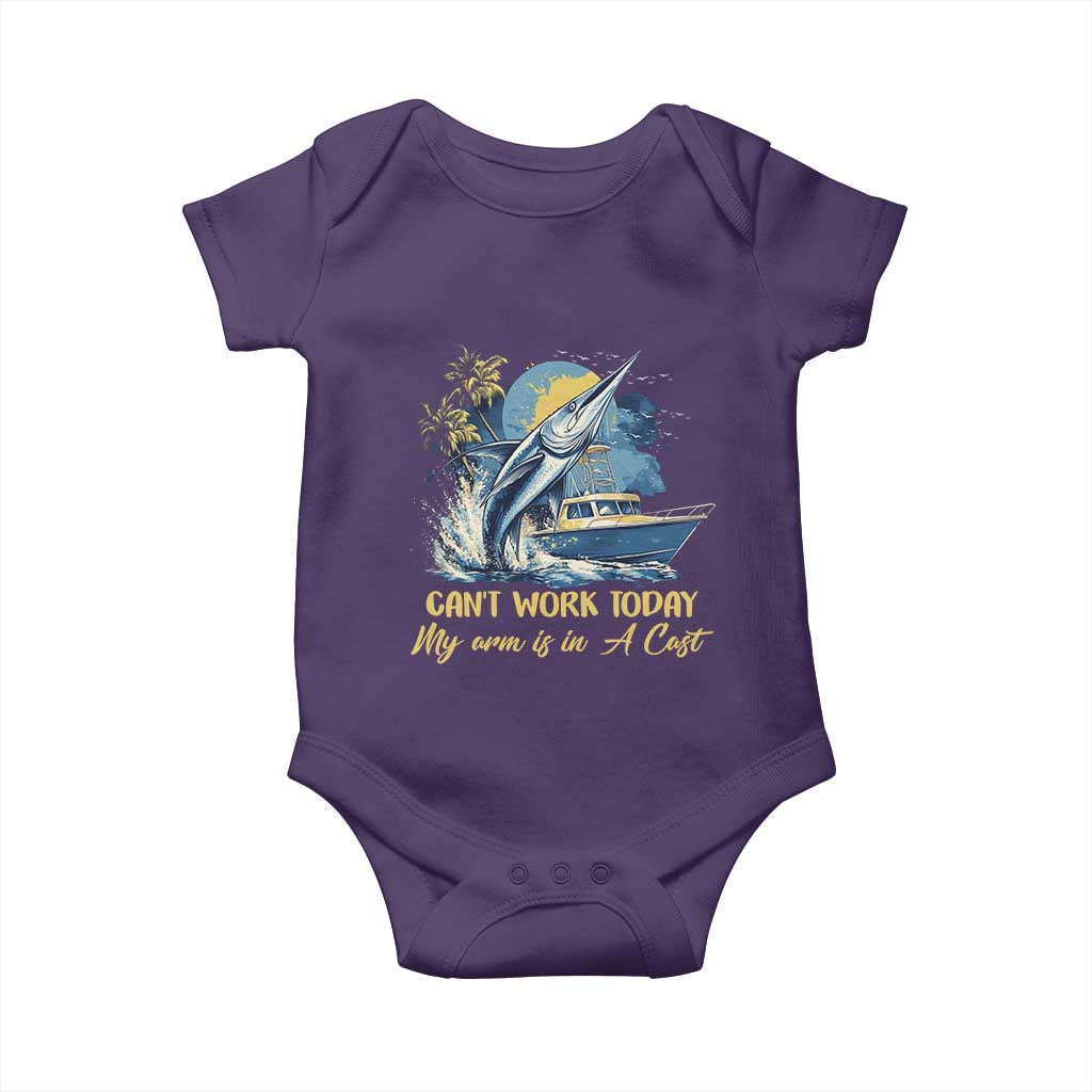 Fishing Boat Baby Onesie Fish More Worry Less