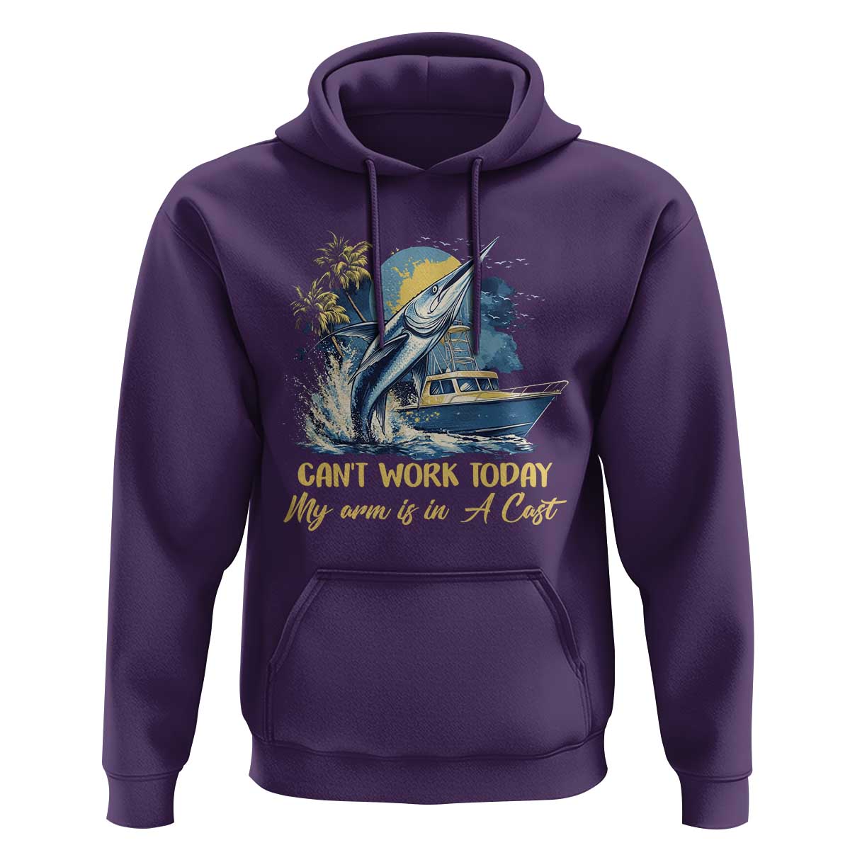 Fishing Boat Hoodie Fish More Worry Less