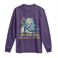 Fishing Boat Long Sleeve Shirt Fish More Worry Less