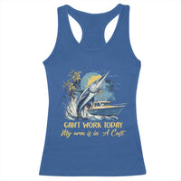 Fishing Boat Racerback Tank Top Fish More Worry Less