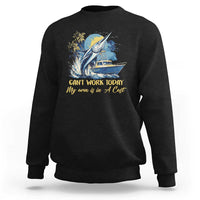 Fishing Boat Sweatshirt Fish More Worry Less