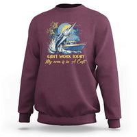 Fishing Boat Sweatshirt Fish More Worry Less