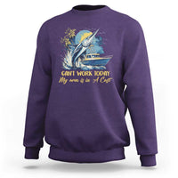 Fishing Boat Sweatshirt Fish More Worry Less