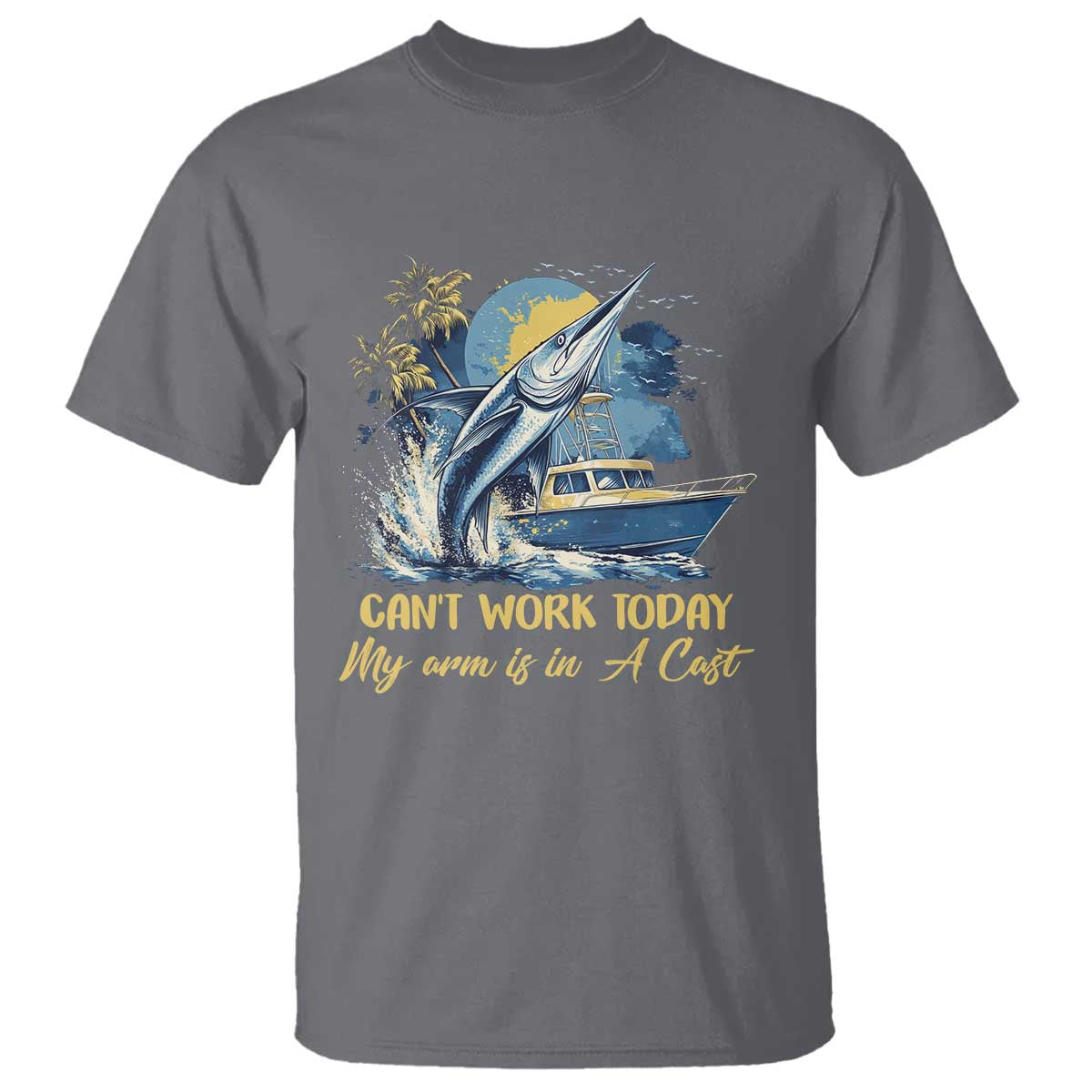 Fishing Boat T Shirt Fish More Worry Less