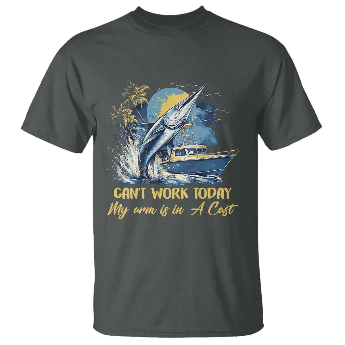 Fishing Boat T Shirt Fish More Worry Less