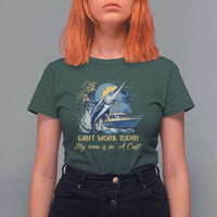 Fishing Boat T Shirt For Women Fish More Worry Less