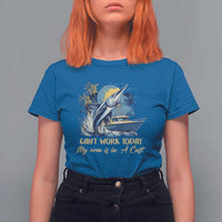 Fishing Boat T Shirt For Women Fish More Worry Less