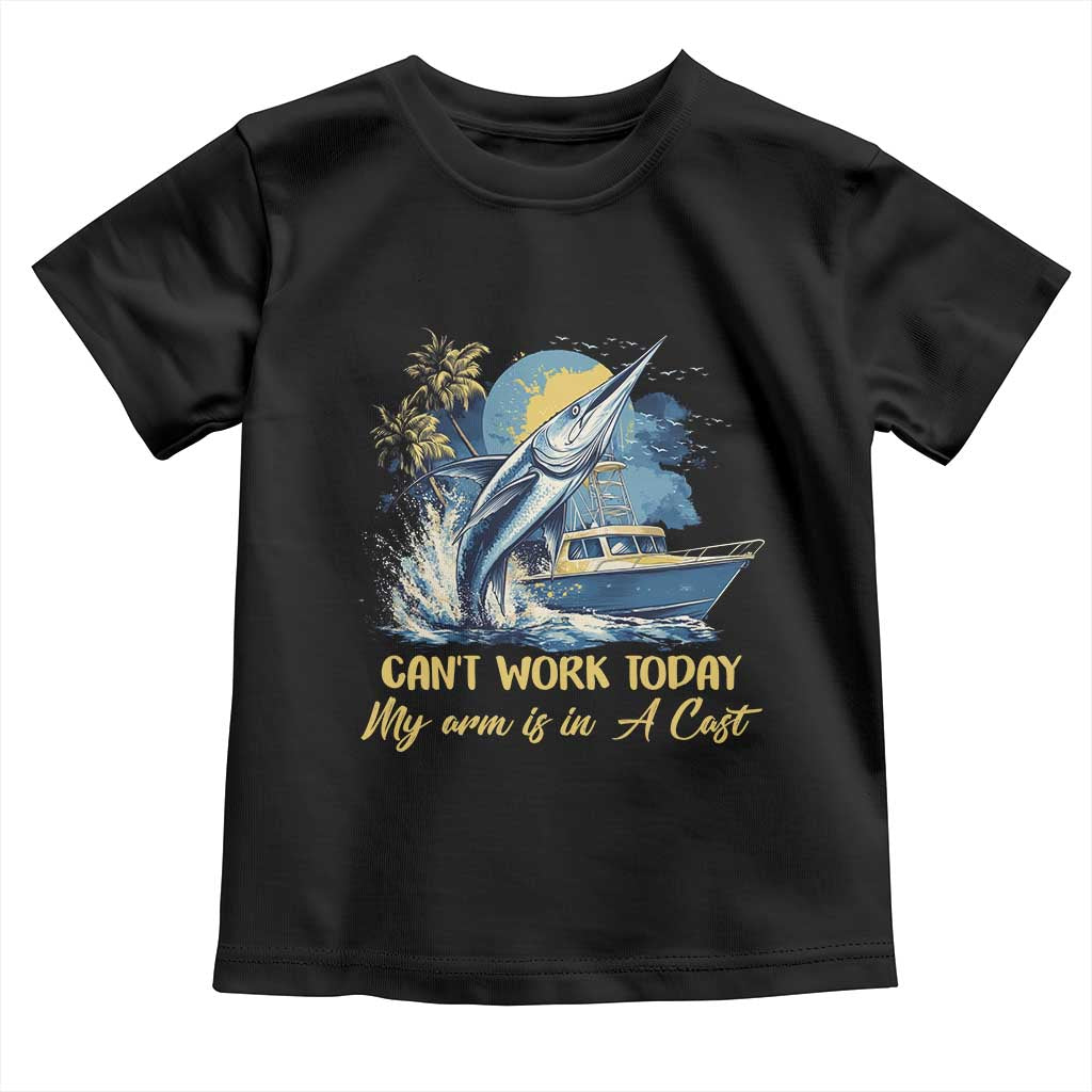 Fishing Boat Toddler T Shirt Fish More Worry Less