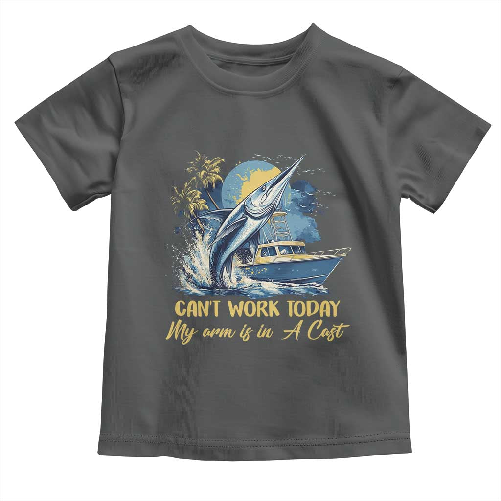 Fishing Boat Toddler T Shirt Fish More Worry Less