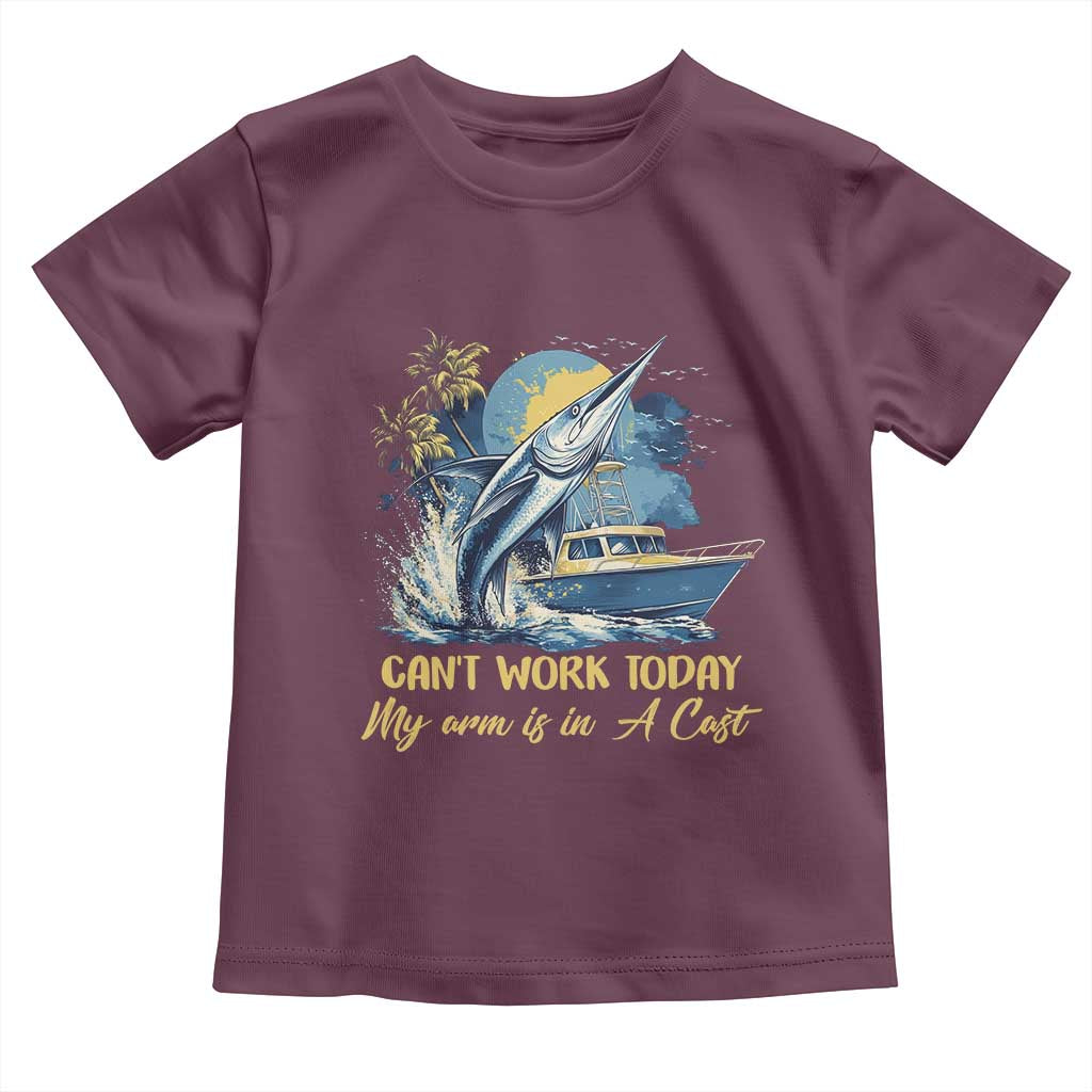 Fishing Boat Toddler T Shirt Fish More Worry Less