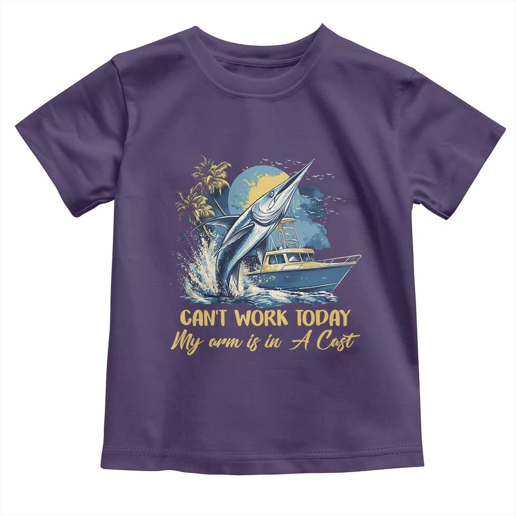 Fishing Boat Toddler T Shirt Fish More Worry Less