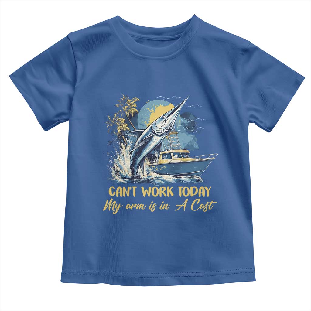 Fishing Boat Toddler T Shirt Fish More Worry Less