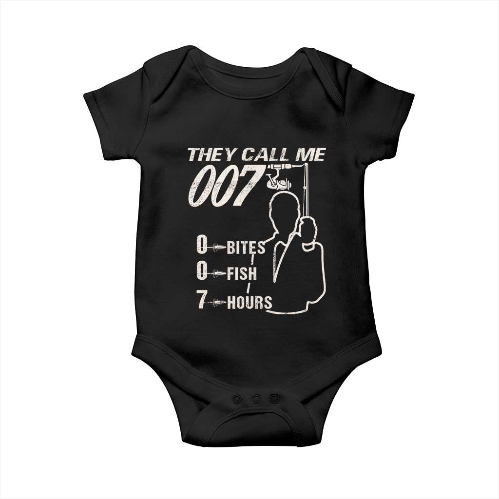 Funny Fishing Baby Onesie They Call Me 007 Fisherman