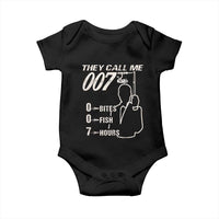 Funny Fishing Baby Onesie They Call Me 007 Fisherman