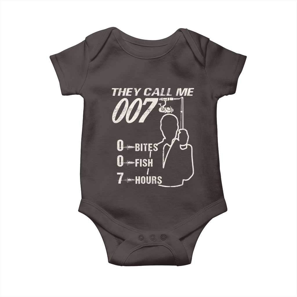 Funny Fishing Baby Onesie They Call Me 007 Fisherman