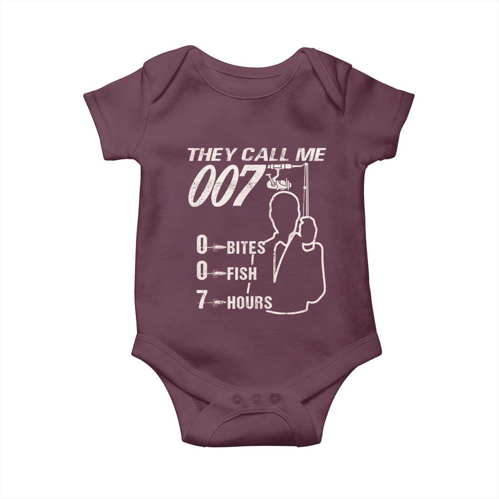 Funny Fishing Baby Onesie They Call Me 007 Fisherman