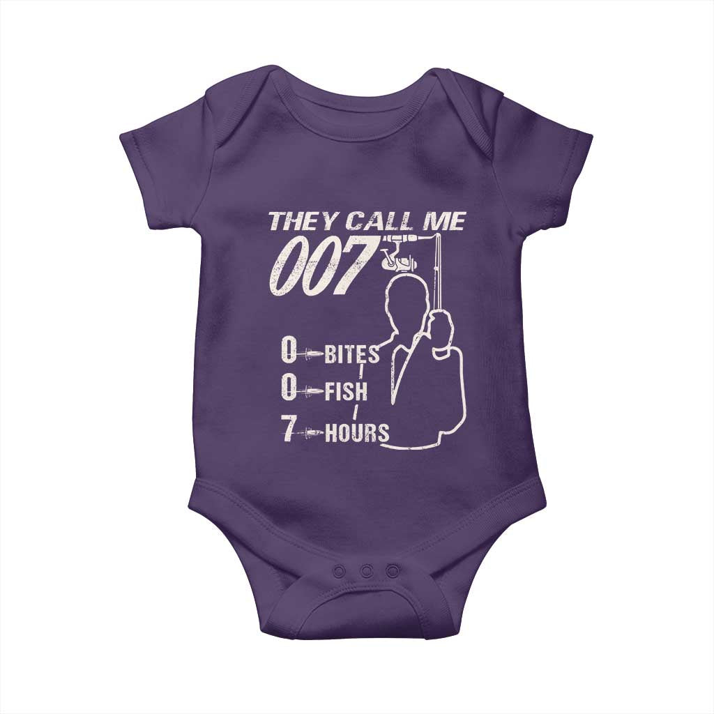 Funny Fishing Baby Onesie They Call Me 007 Fisherman