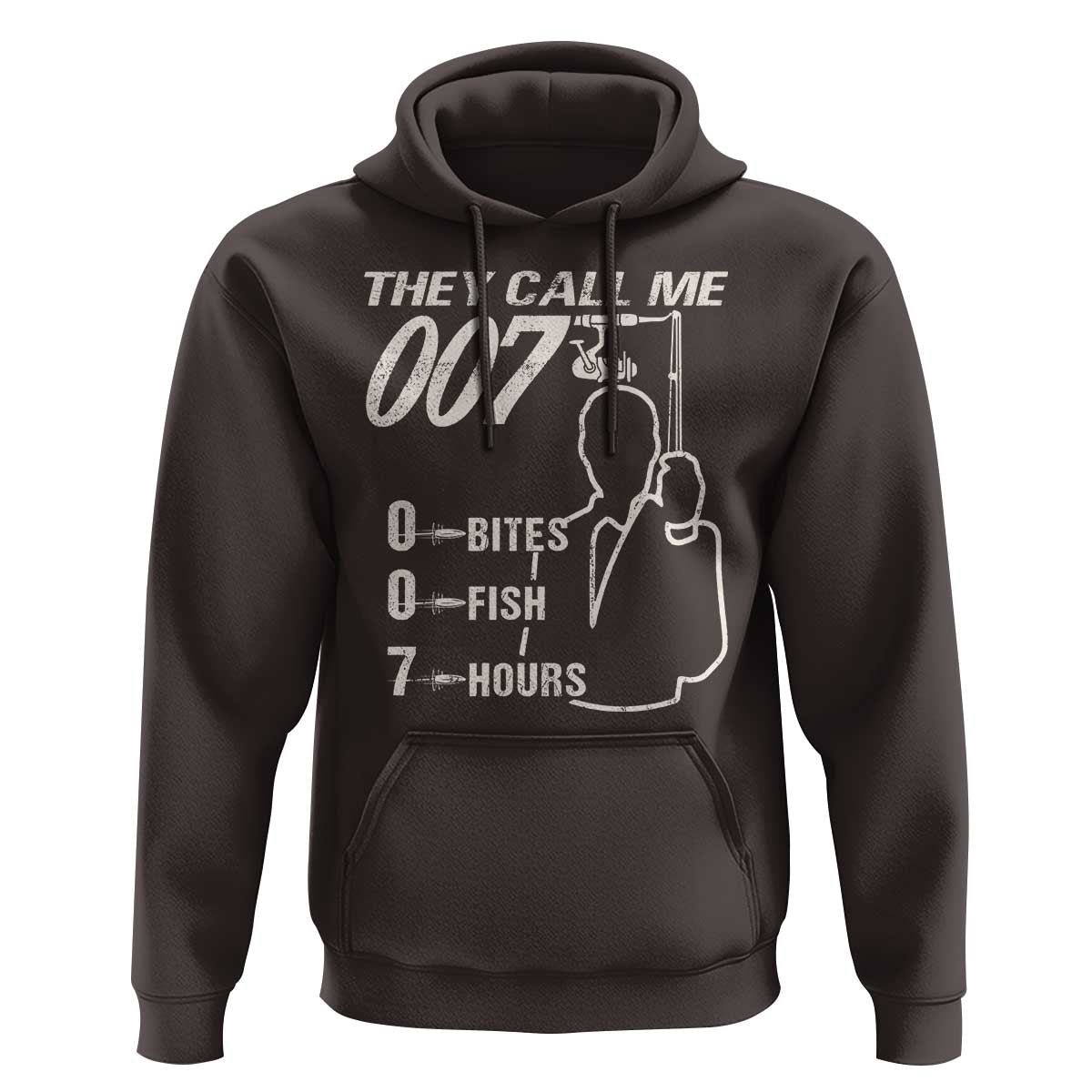 Funny Fishing Hoodie They Call Me 007 Fisherman