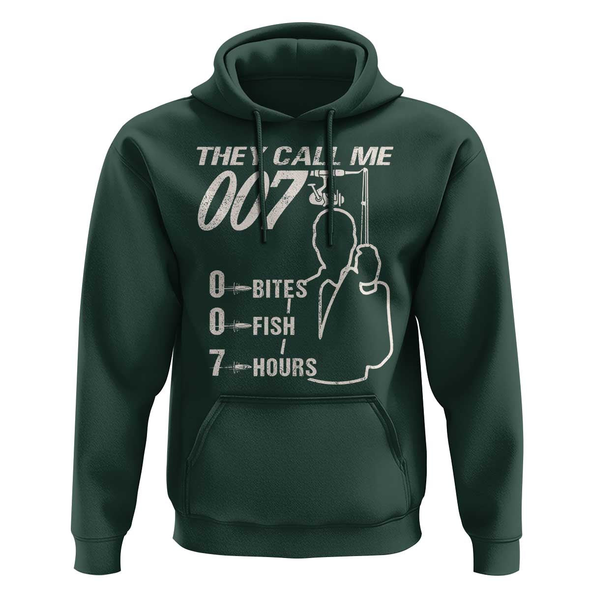 Funny Fishing Hoodie They Call Me 007 Fisherman