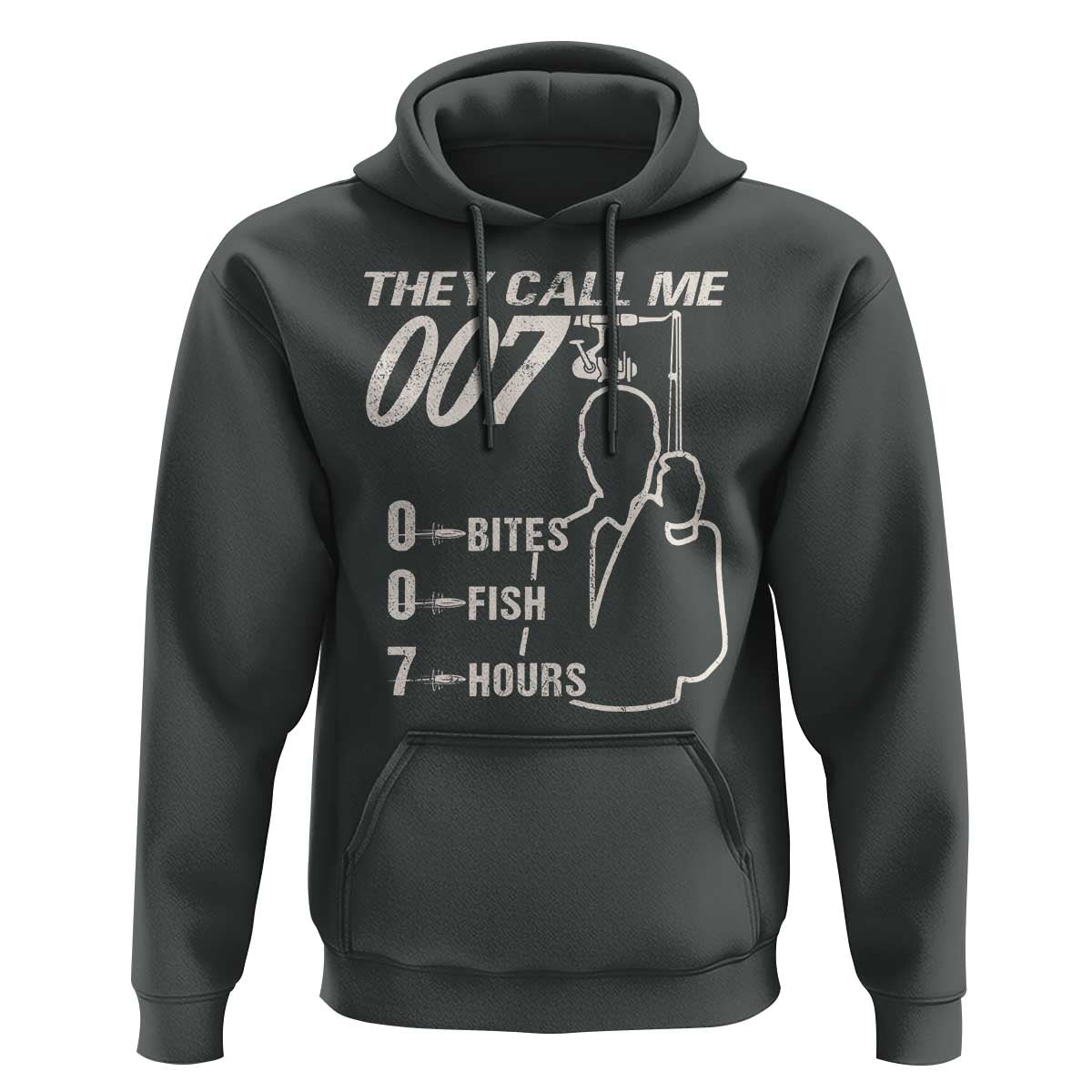 Funny Fishing Hoodie They Call Me 007 Fisherman