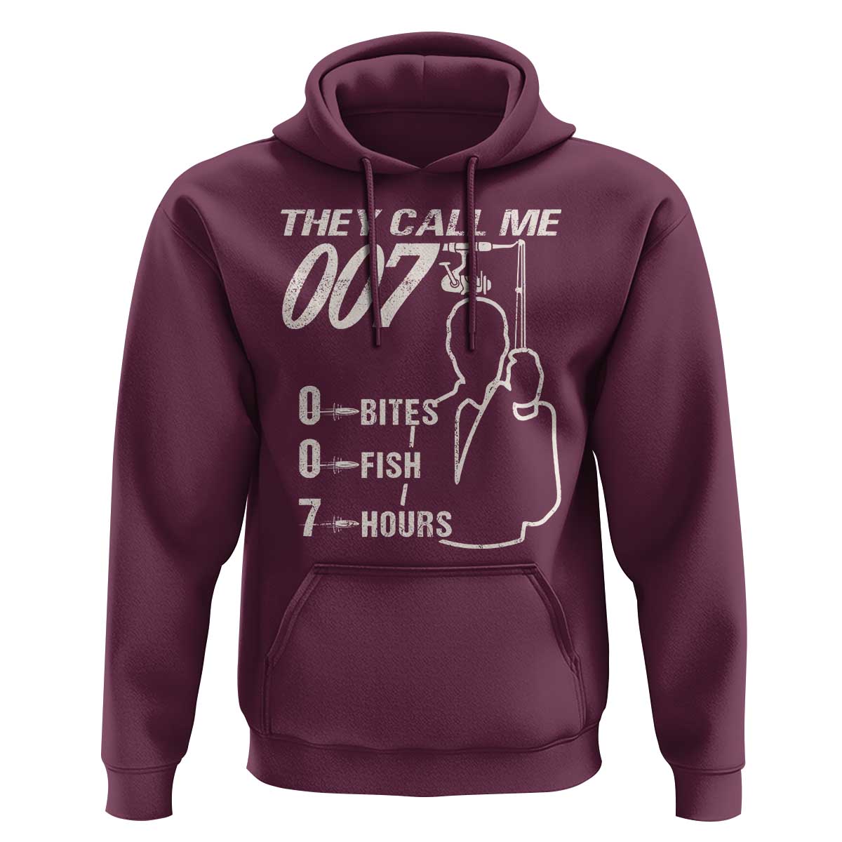 Funny Fishing Hoodie They Call Me 007 Fisherman