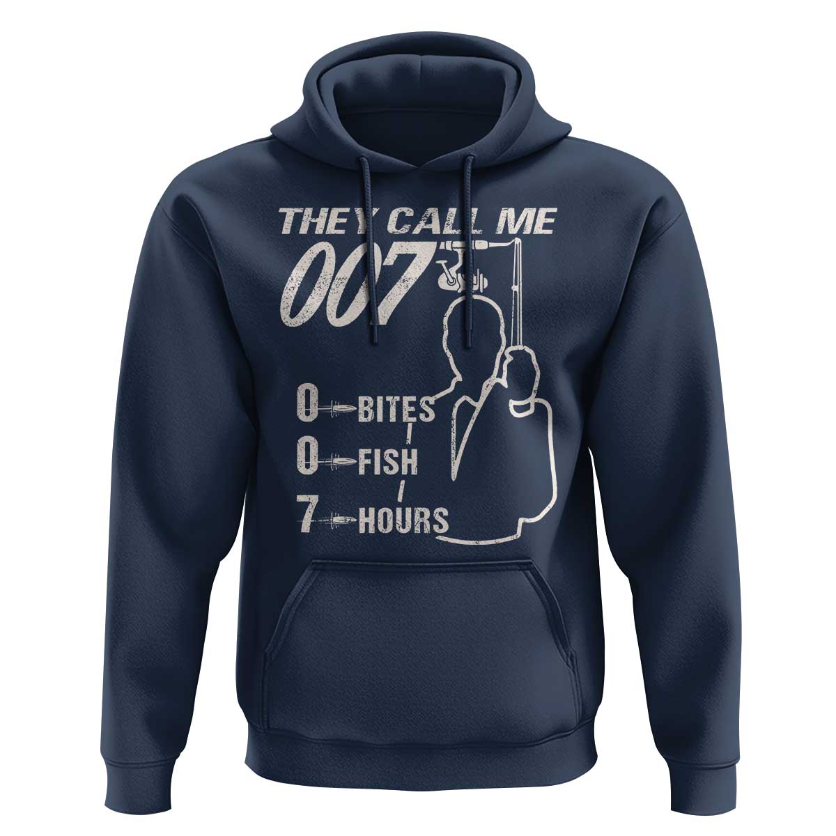 Funny Fishing Hoodie They Call Me 007 Fisherman