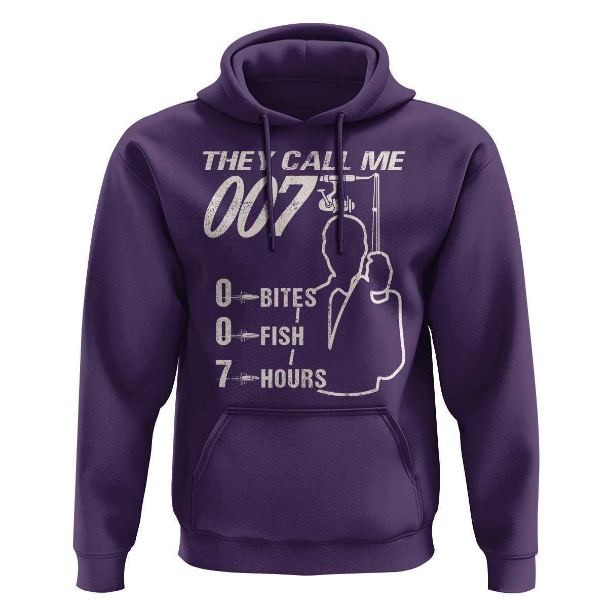 Funny Fishing Hoodie They Call Me 007 Fisherman
