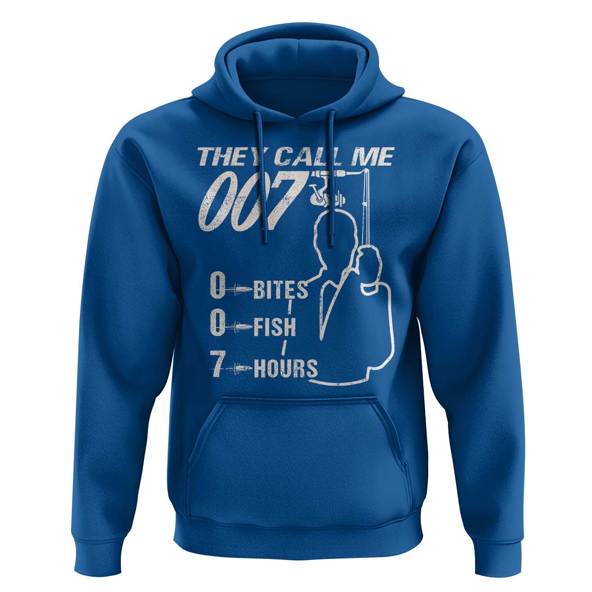 Funny Fishing Hoodie They Call Me 007 Fisherman