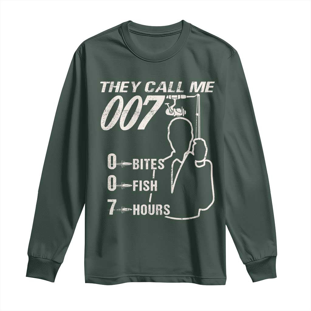 Funny Fishing Long Sleeve Shirt They Call Me 007 Fisherman