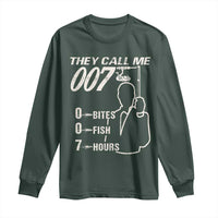 Funny Fishing Long Sleeve Shirt They Call Me 007 Fisherman