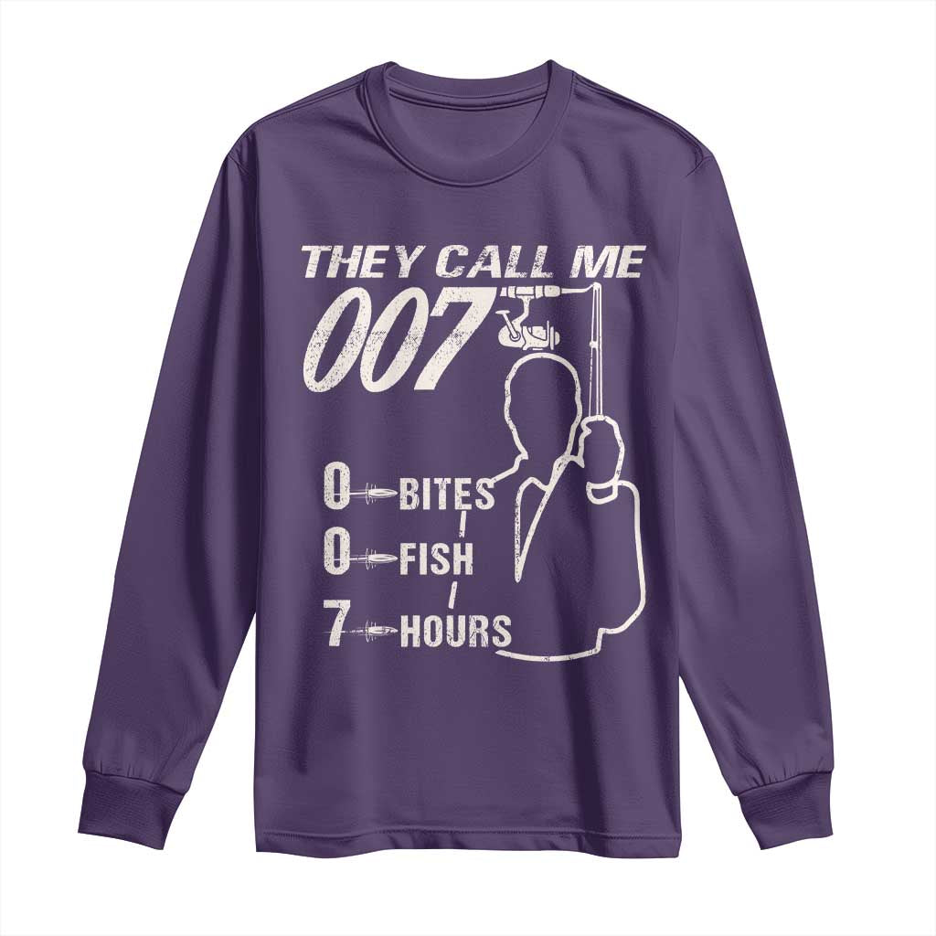 Funny Fishing Long Sleeve Shirt They Call Me 007 Fisherman