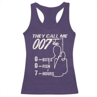 Funny Fishing Racerback Tank Top They Call Me 007 Fisherman