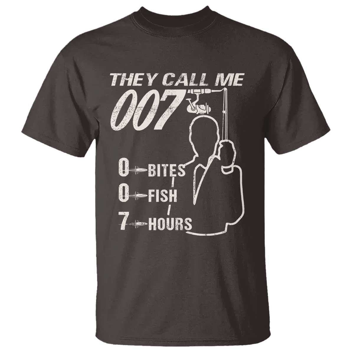 Funny Fishing T Shirt They Call Me 007 Fisherman