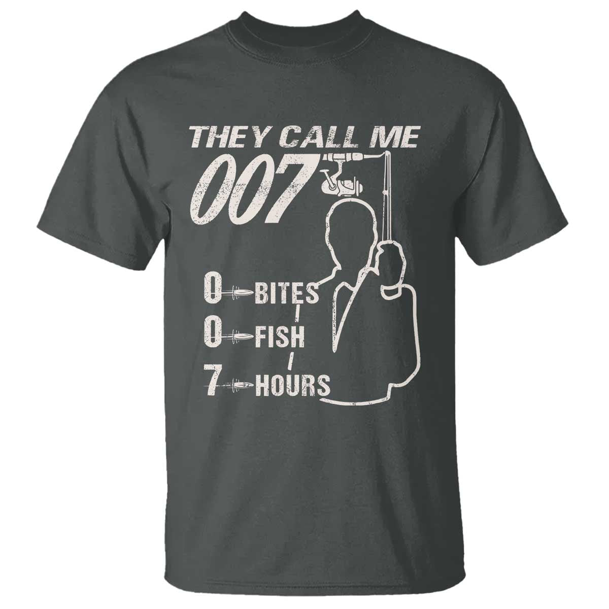 Funny Fishing T Shirt They Call Me 007 Fisherman