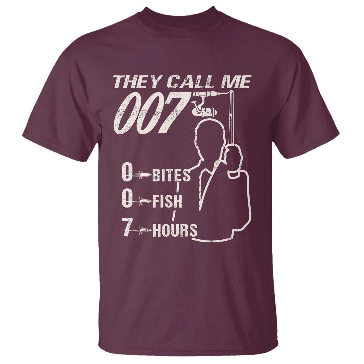 Funny Fishing T Shirt They Call Me 007 Fisherman