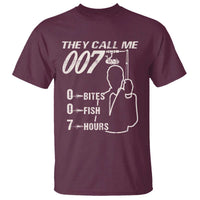 Funny Fishing T Shirt They Call Me 007 Fisherman