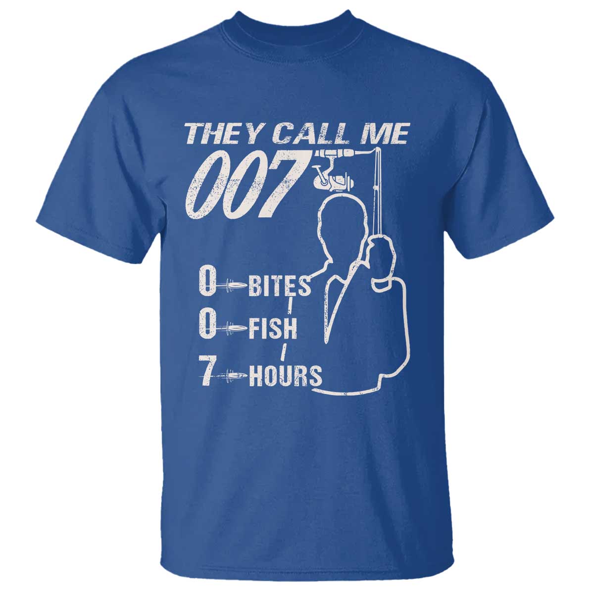 Funny Fishing T Shirt They Call Me 007 Fisherman