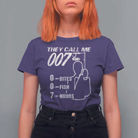 Funny Fishing T Shirt For Women They Call Me 007 Fisherman