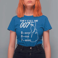 Funny Fishing T Shirt For Women They Call Me 007 Fisherman